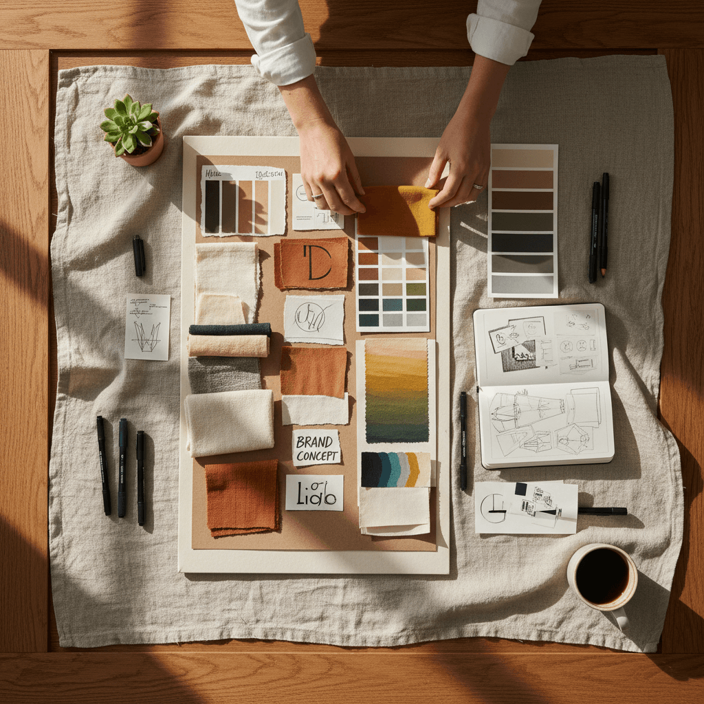 Brand identity and visual design materials