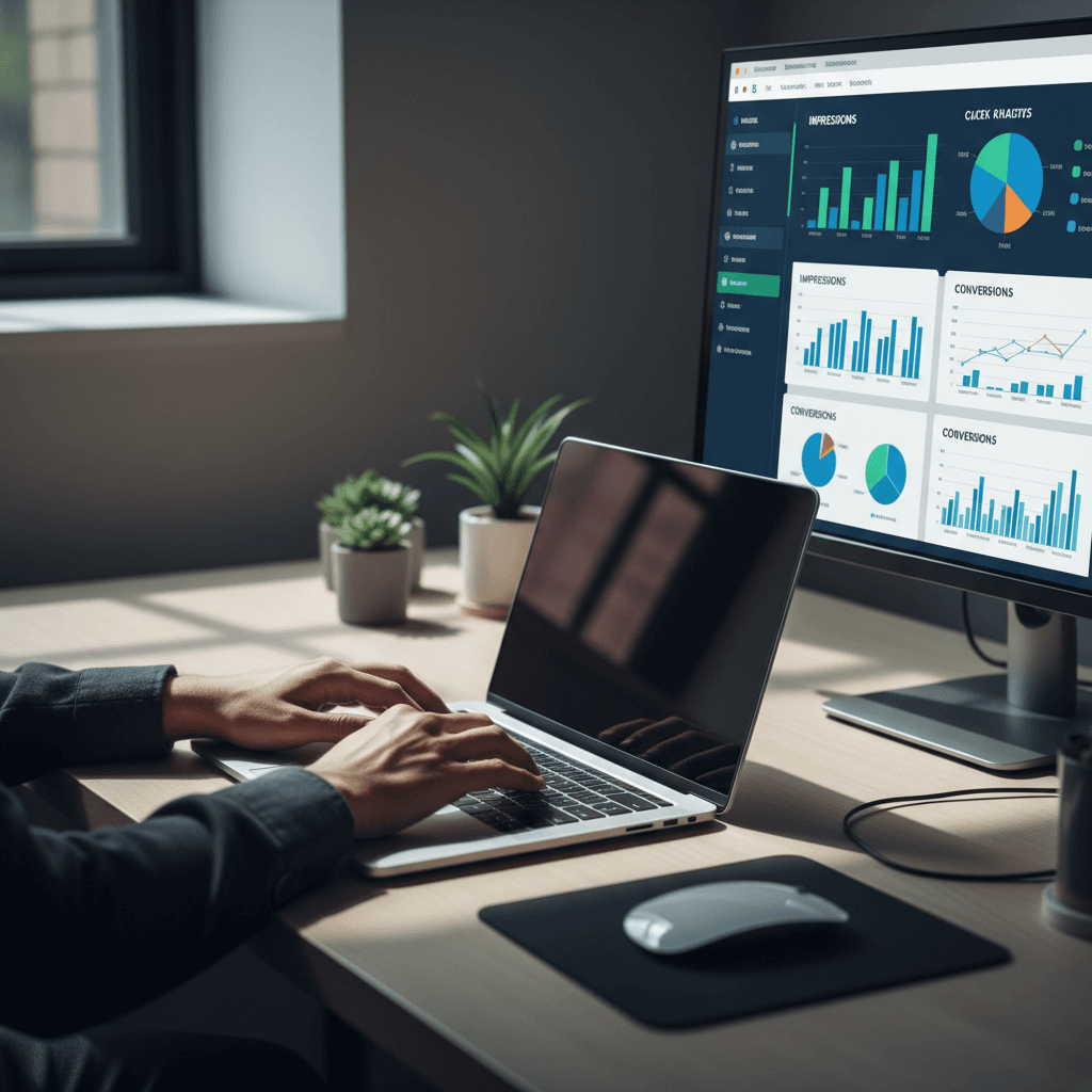 Paid advertising campaign management dashboard